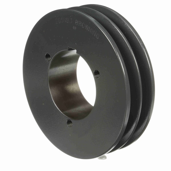 2 Groove Cast Iron Bushed Bore Multiple Sheave, 2Q5V63